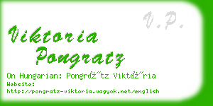 viktoria pongratz business card